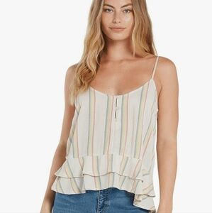 VOLCOM  Island Crush Cami ruffle bottom size XS